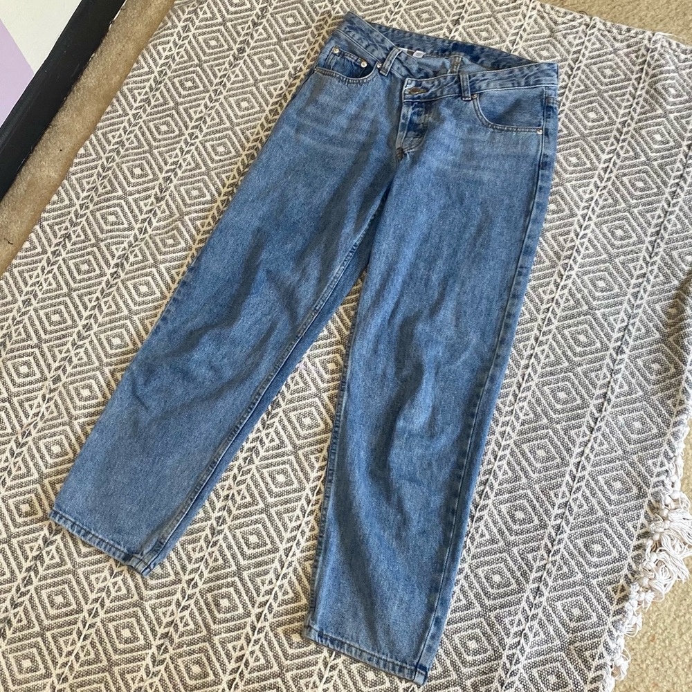 Wrap waistband boyfriend jeans - Picture 6 of 9